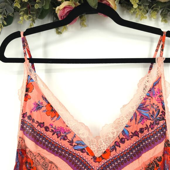 Free People Stevie Scarf Print Maxi Dress Size XS NWT - Picture 3 of 13